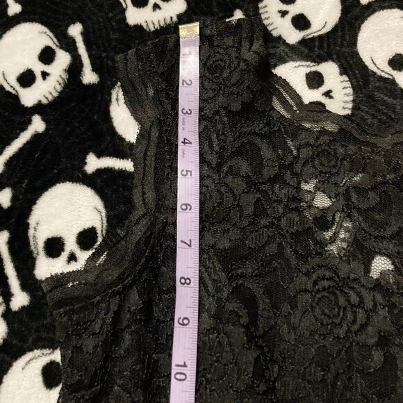 LE CHATEAU Black lace wiggle dress ~ Goth MEDIUM LARGE stretchy pencil dress - Picture 10 of 14